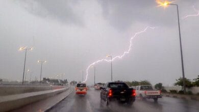 أمطار رعدية