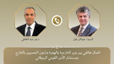 وزير الخارجية ومستشار الأمن القومي البريطاني