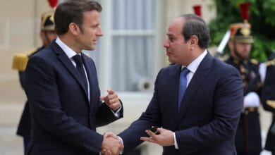 الرئيس السيسي ونظيره الفرنسي إيمانويل ماكرون