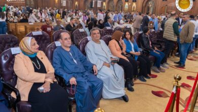 زيارة وفد حزب الشعب الجمهوري لكنيسة ماري جرجس بالفيوم