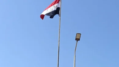 رفع العلم المصري على مدينة العريش