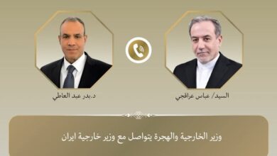 وزير الخارجية ونظيره الإيراني