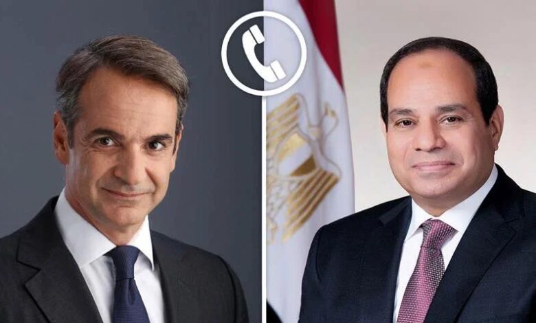 الرئيس السيسي ورئيس الوزراء اليوناني