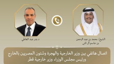 وزير الخارجية ونظيره القطري