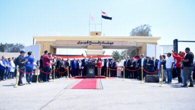 تفقد وزير الخارجية ورئيس وزراء فلسطين لمعبر رفح ومدينة العريش