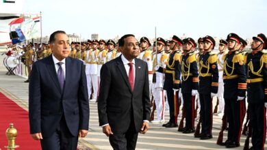 رئيس وزراء المصري ونظيره السوداني