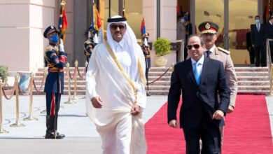 الرئيس السيسي وأمير قطر