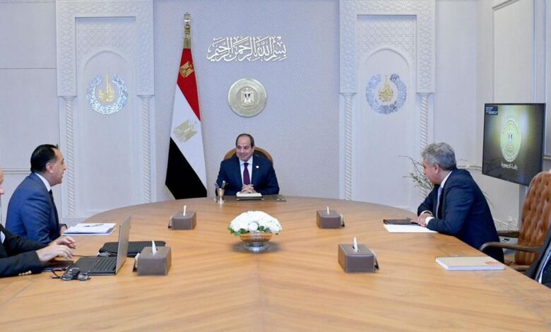 اجتماع الرئيس السيسي اليوم