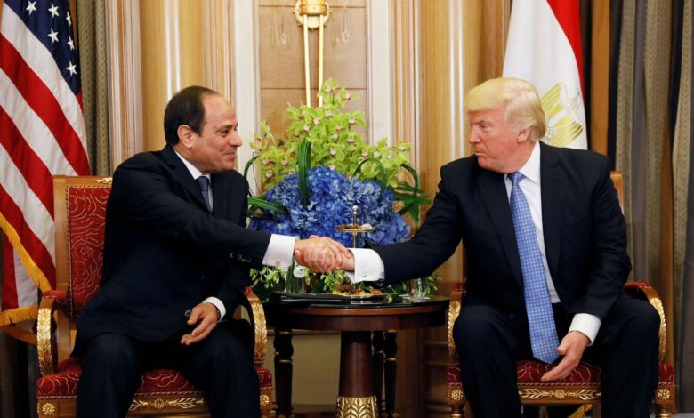 الرئيس السيسي وترامب