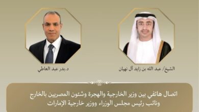 وزير الخارجية ونظيره الإماراتي