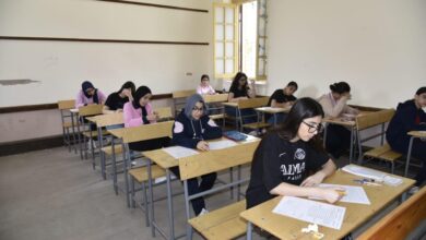 امتحانات الصف الثالث الاعدادي