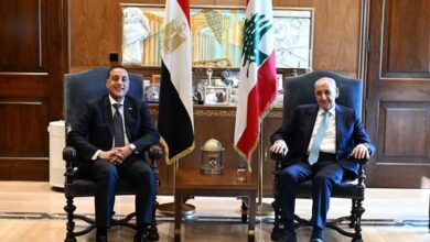 الدكتور مصطفى مدبولي ورئيس مجلس النواب اللبناني