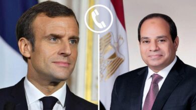 الرئيس السيسي وماكرون