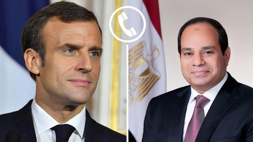 الرئيس السيسي وماكرون