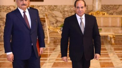 الرئيس السيسي والمشير خليفة حفتر