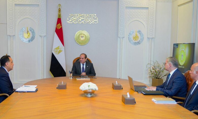 اجتماع الرئيس السيسي اليوم