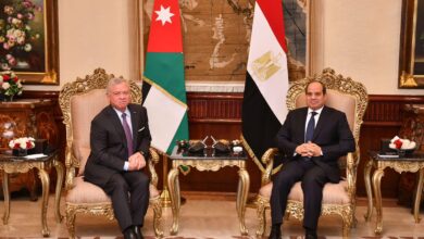 الرئيس السيسي يستقبل ملك الأردن