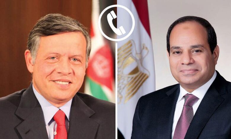 الرئيس السيسي والملك عبد الله