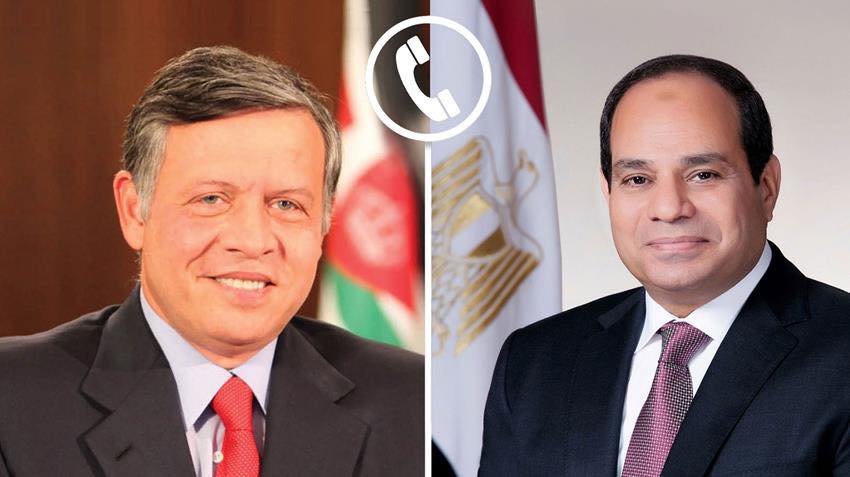 الرئيس السيسي والملك عبد الله