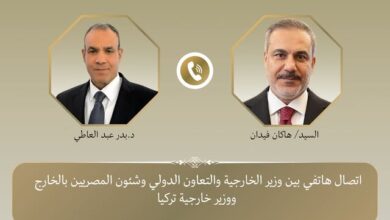 وزير الخارجية ونظيره التركي