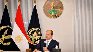 الرئيس السيسي خلال حفل إفطار أكاديمية الشرطة