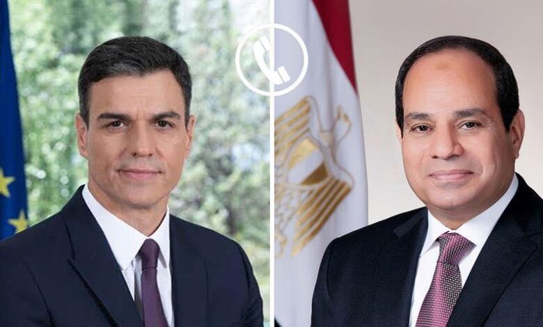 الرئيس السيسي ورئيس وزراء إسبانيا