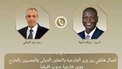 وزير الخارجية ونظيره الجنوب إفريقي