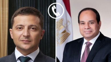 الرئيس السيسي ونظيره الأوكراني