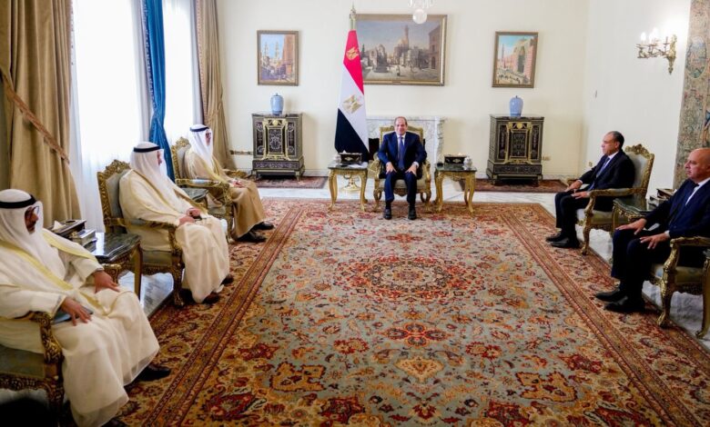الرئيس السيسي يستقبل وزير خارجية الكويت