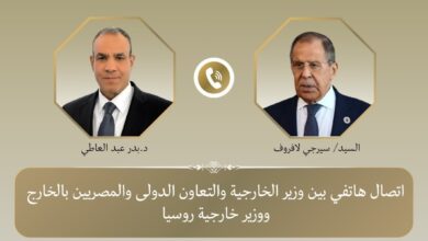وزير الخارجية ونظيره الروسي