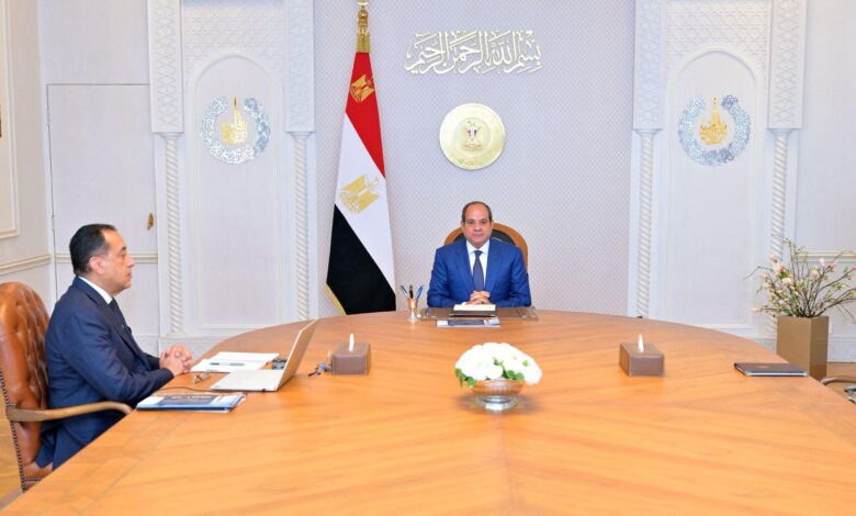 الرئيس السيسي ورئيس الوزراء