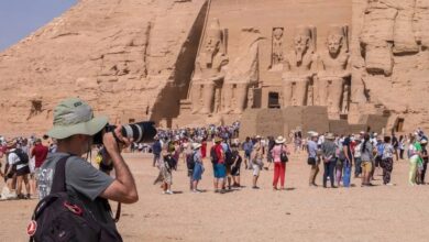 حركة السياحة الوافدة إلى مصر