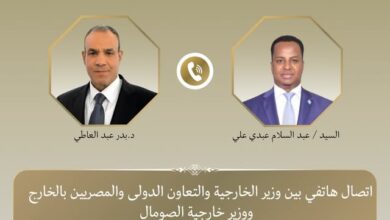 وزير الخارجية ونظيره الصومالي