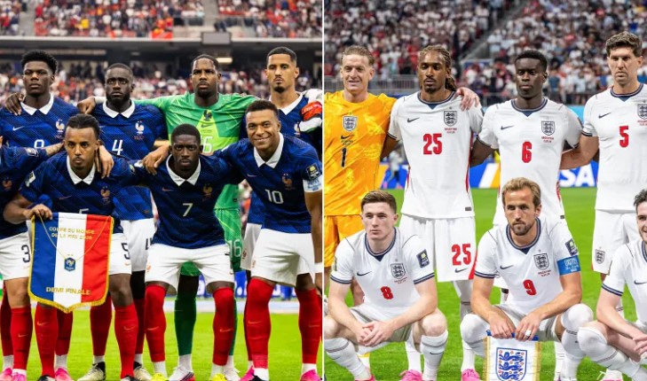 مباراة فرنسا وانجلترا